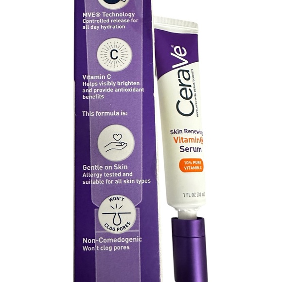 CeraVe Skin Renewing Vitamin C Serum New in Box 1oz - Picture 7 of 11